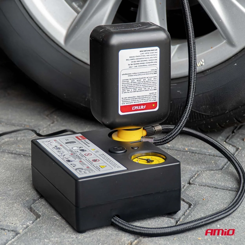 04929 Комплект для ремонта шин с компрессором 19mm 12V