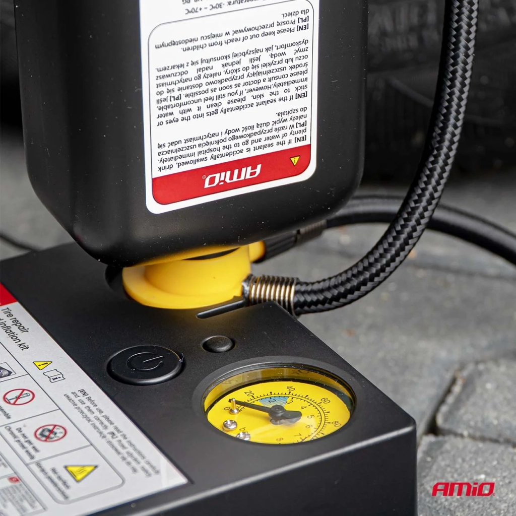 04929 Комплект для ремонта шин с компрессором 19mm 12V