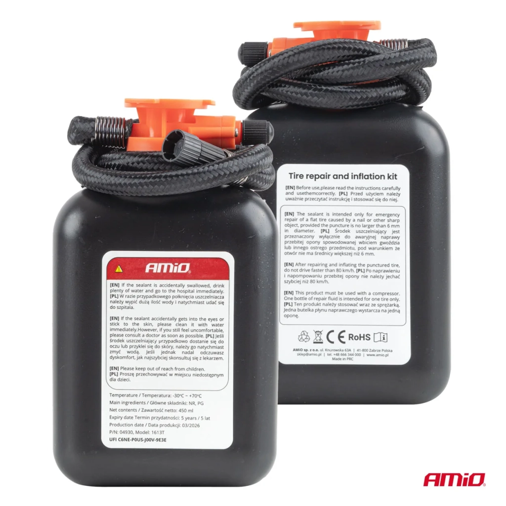 04930 Комплект для ремонта шин с компрессором 31mm 12V
