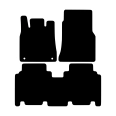 112436502 Коврики ворс. 3-шт ’’Rex graphit’’Mercedes A-Klasse(W168) A140-A190 ab 03/2001-08/2004