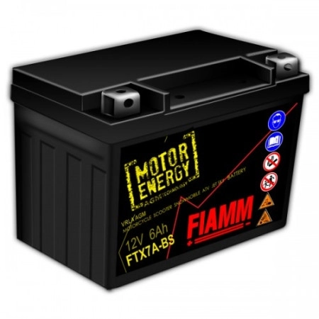 Fiamm - Moto 7904479  FTX7A-BS (12V/6Ah) (150x87x93 + -) аккумулятор для мотоцикла