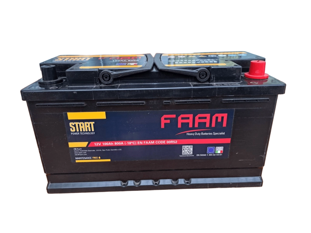 FAAM - BTR 100AH P+ CA DX TPSTART (11018566/2300R52ZAF) Baterie de pornire