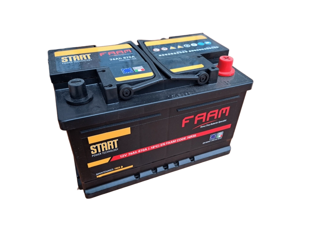 FAAM - BTR 74AH P+ CA DX TPSTART (11018586/2374R30ZAF) Baterie de pornire