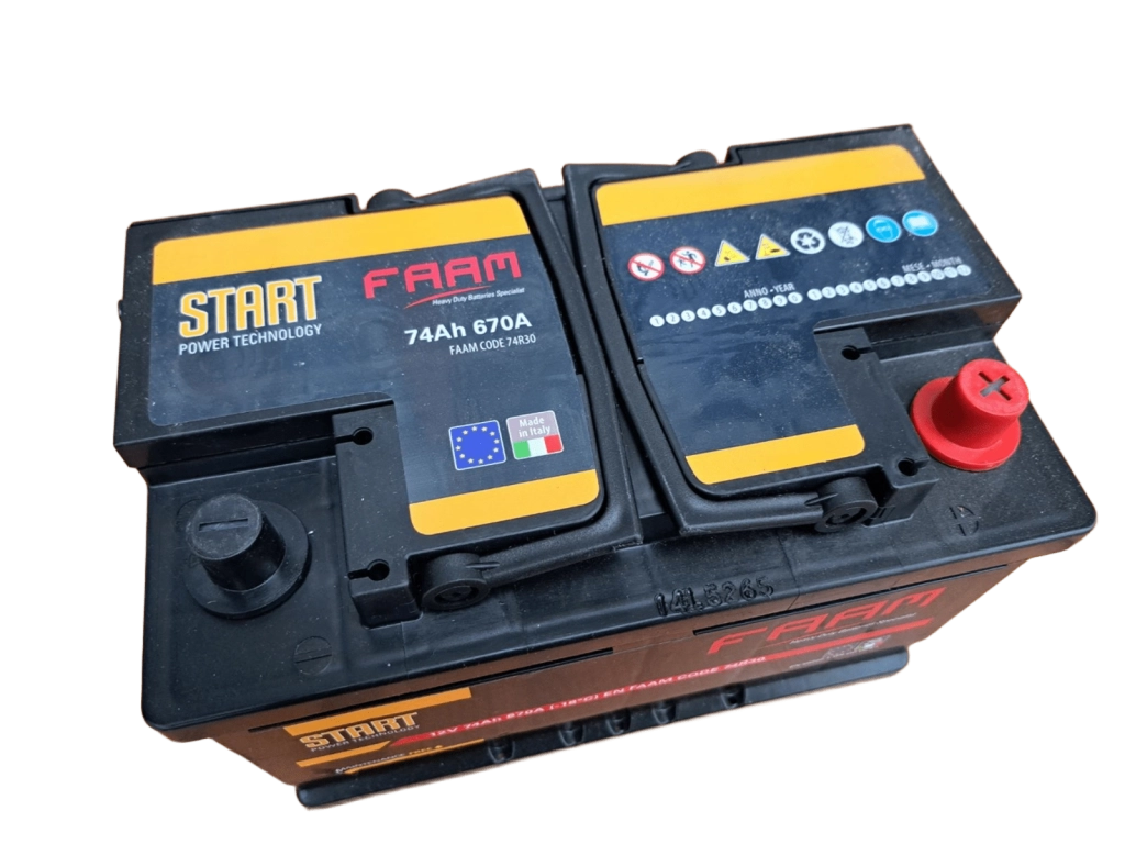 FAAM - BTR 74AH P+ CA DX TPSTART (11018586/2374R30ZAF) Baterie de pornire