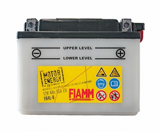 Fiamm - Moto 7904436-790700  FB4L-B (12V/4Ah) (120x70x92 - +) Baterie p-u motocicleta