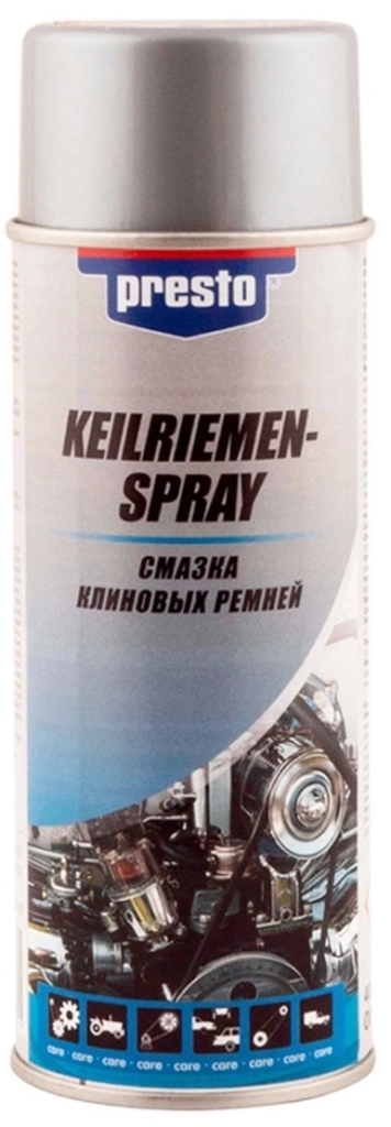 217821 PRESTO Spray Lubrifiant Curele Trapezoidale 400ml