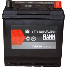 Fiamm - 7905174 Black Japan D20 50AH  P+(420 A) (Size 200x170x223) Baterie auto
