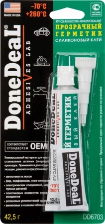 DD 6703 Прозрачный герметик (силиконовый клей) 42,5г.