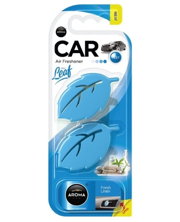 Aroma car leaf 3d мини (Fresh Linen) ароматизатор