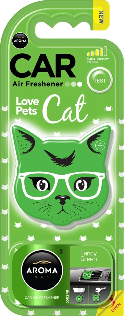Aroma car polymers cat (Fancy Green) ароматизатор