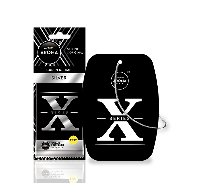 Aroma car Cellulose X Series (silver) ароматизатор
