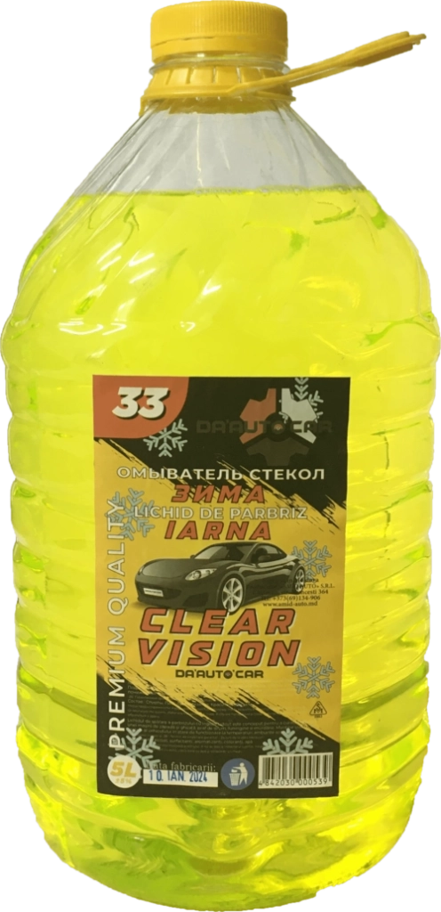 Lichid de parbriz IARNA ’DA’AUTO’CAR’ -33* Galben 5L.