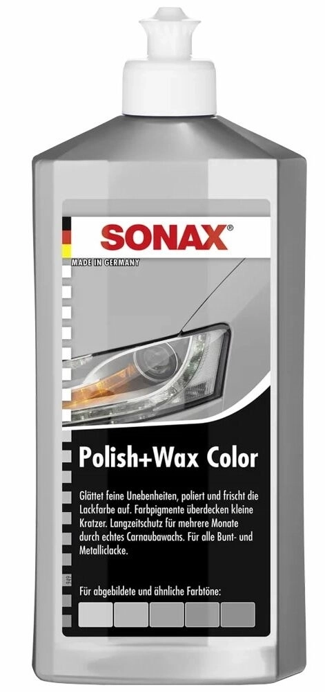 Sonax Polish& Wax Color (argintiu) 500 ml. Preparat de lustruit+ceara
