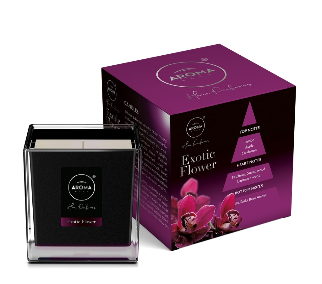 Aroma home luminare black, floare exotică, 155gr