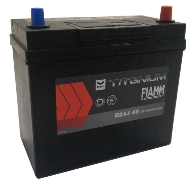 Fiamm - 7907115 Black Japan B24J 50Ah P+(400 A) узкая клема (Size 237x128x225) Автомобильный аккумулятор