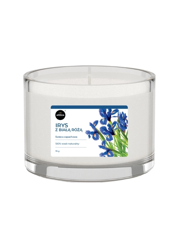 Aroma Home Luminare Iris cu Rrandafir Alb 115gr.
