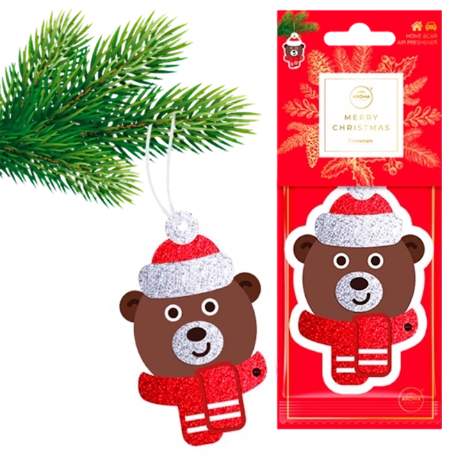 Aroma Рождество Cellulose Медведь, Яблоко и Корица ,ароматизатор