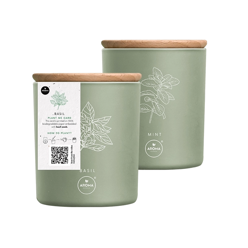 Aroma Home Свеча с Семенами и Ароматом Базилика 150г