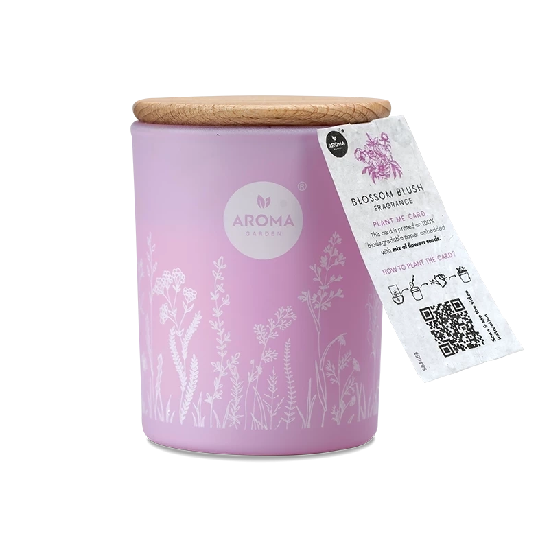 Aroma Home Свеча с Семенами и Ароматом Розовои Розы 150г
