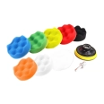 03699 Set bureti de lustruit 8 buc + disc de 80 mm + adaptor M14