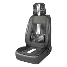 03648 Husa auto cu elemente din lemn GSM-10-Black 131x46cm