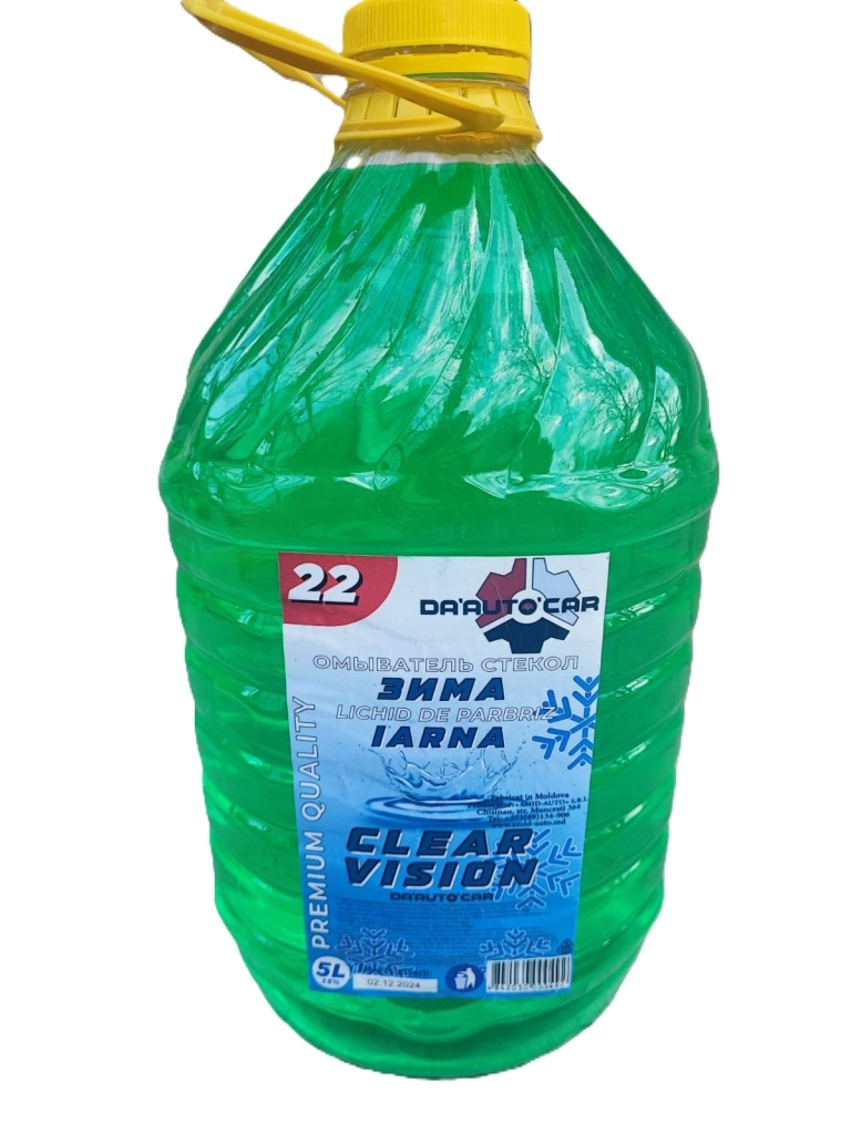 Lichid de parbriz IARNA ’DA’AUTO’CAR’ -22* Green 5L.