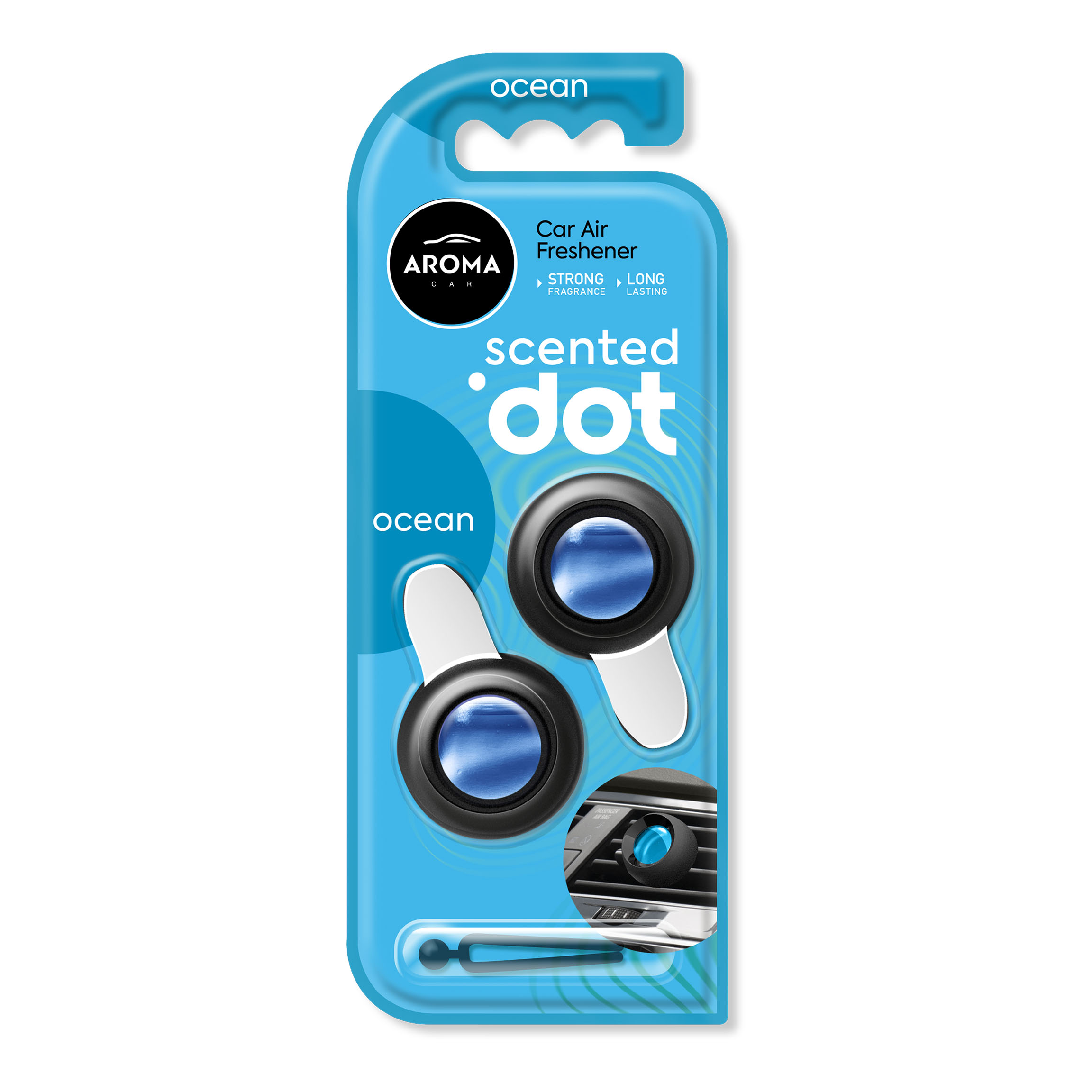 Aroma car membrana double dot (ocean) 14шт ароматизатор