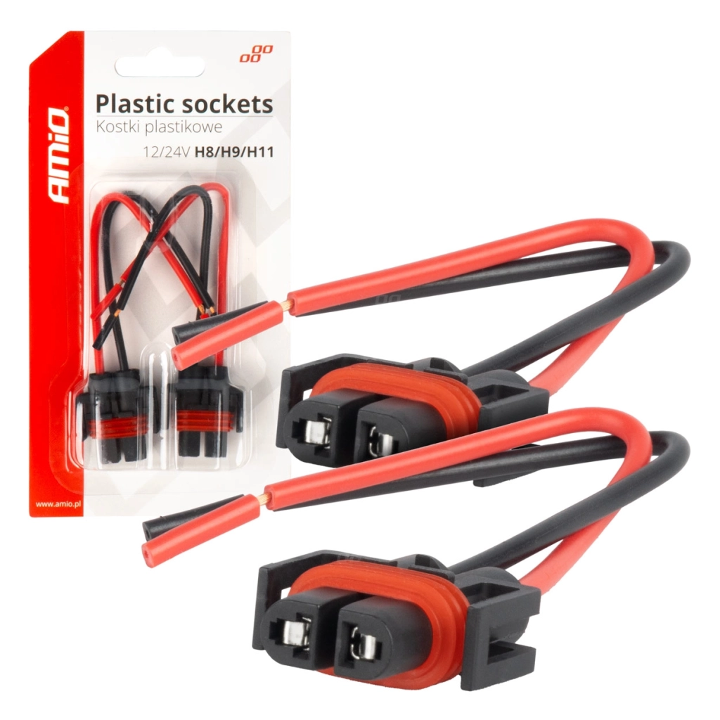 03182 Prize din plastic H8/H9/H11 15cm cablu 2 buc