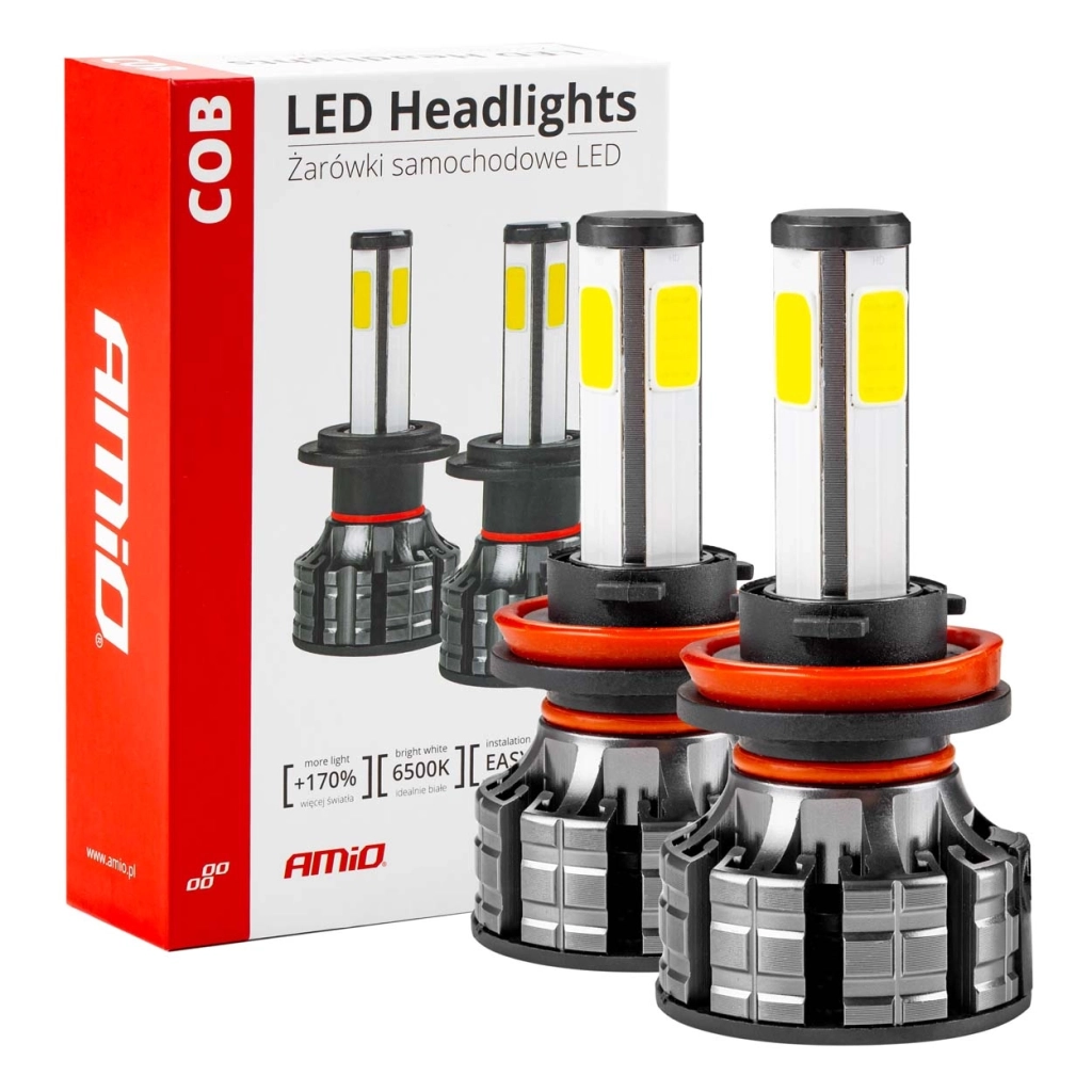 02845 Светодиодные фары LED COB 4 Side Seria H8/Р9/Р11