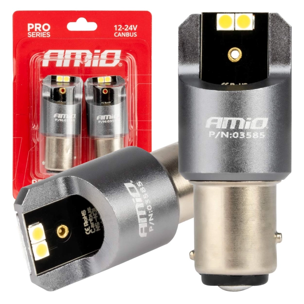 03585 Светодиодные лампы LED Canbus PRO series BAY15D P21/5W 4x3030 SMD White 12/24V