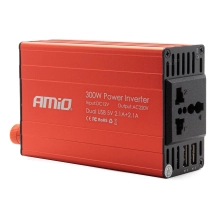 02470 Invertor de putere 12V/220V 300W/600W 2xUSB PI03 DKKC 