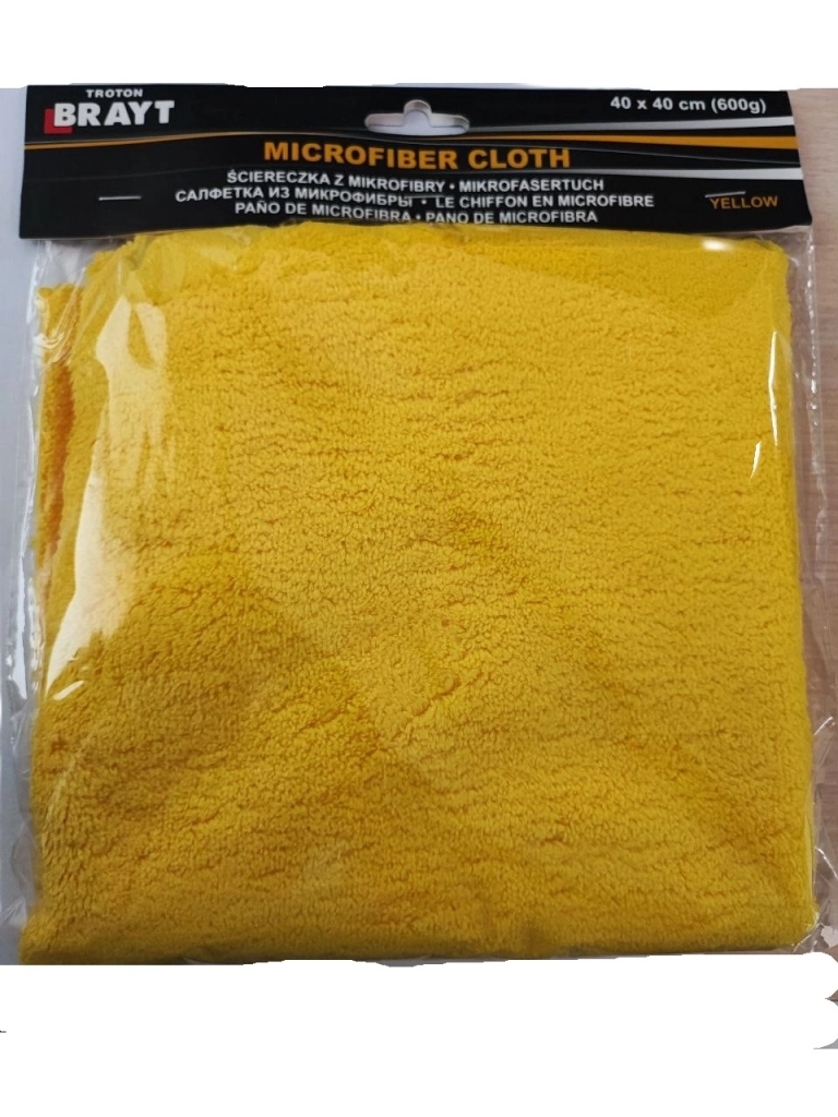 BR Laveta din microfibra galbena 40x40cm 600G Wax
