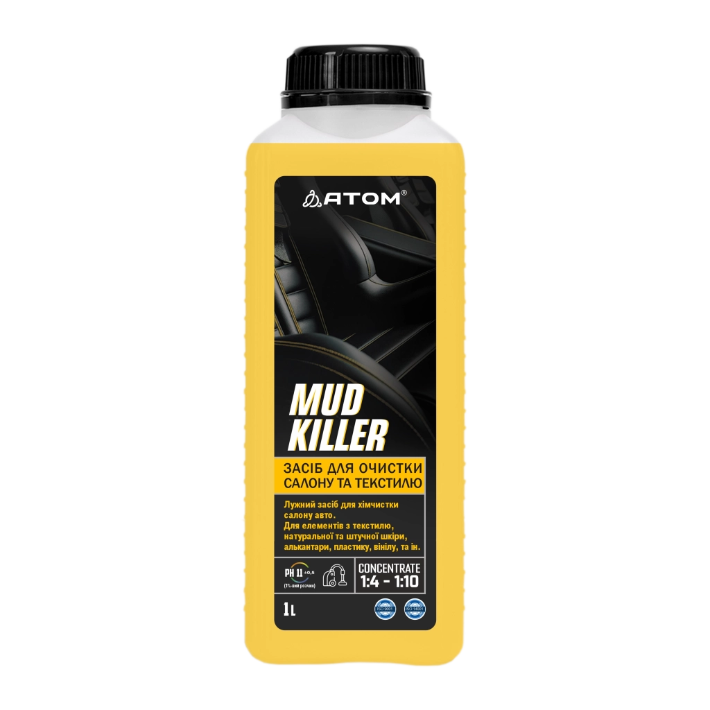 MUD KILLER Сред-во для чистки интерьера и текстиля 1л,