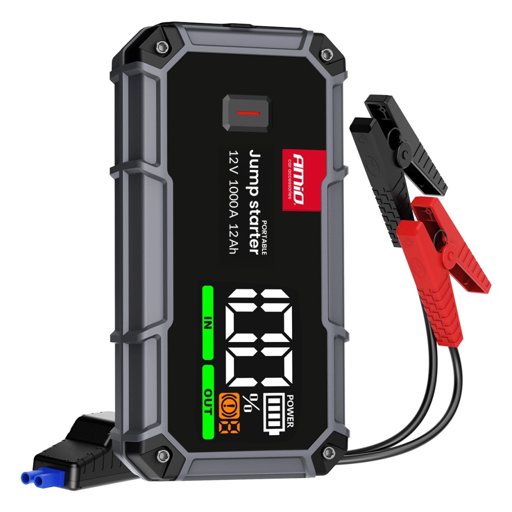 04676 Портативное пусковое устройство 3 in 1/LED/Powerbank 12V 12Ah 1000A