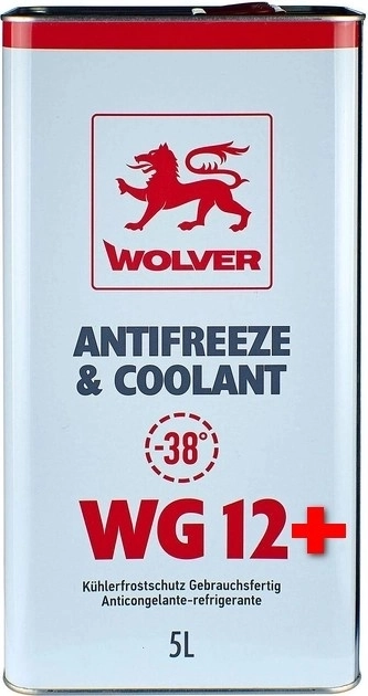 WOLVER AntiFreeze WG12+ (RED) 5L /антифриз ж/б